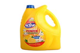 مایع ظرفشویی 4 لیتری اکتیو با رایحه لیمو