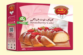 پودر کیک رشد با طعم توت فرنگی