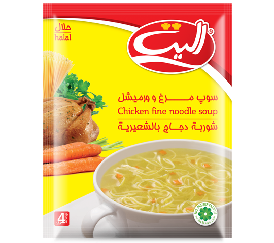 سوپ مرغ ورمیشل