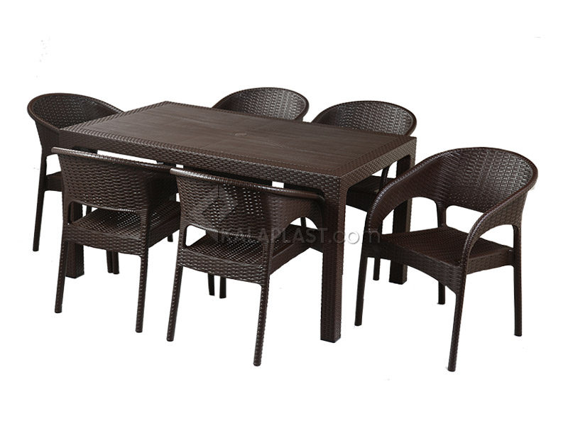 ست 6نفره بوستون میزکد321وصندلی کد992