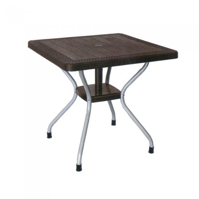 میزمربع پایه فلزی ناصرکد623درابعاد75×80×80