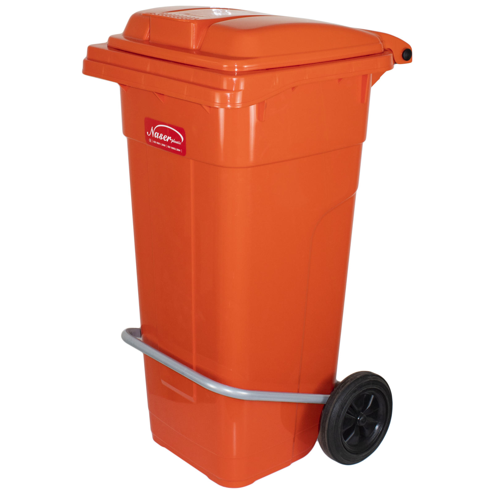 سطل زباله پدالی چرخدار ناصر پلاستیک کد 5125