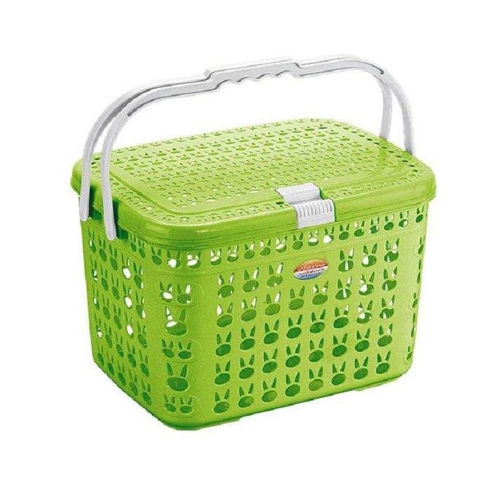 سبد پیک نیک ناصر پلاستیک طرح خرگوشی کد 6500