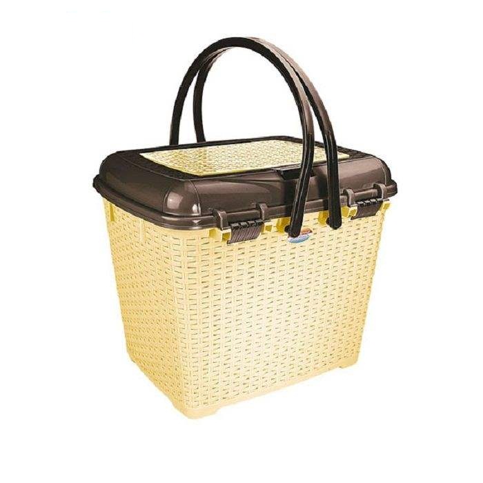 سبد پیک نیک ناصر پلاستیک مدل گل افشان کد 6300